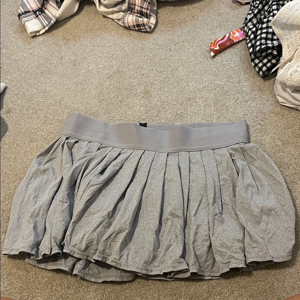 Kyodan Gray Pleated Mini Skirt